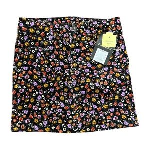 Art Class Floral Corduroy Skirt Girls Size Small (6/6X) Adjustable Waist NWT